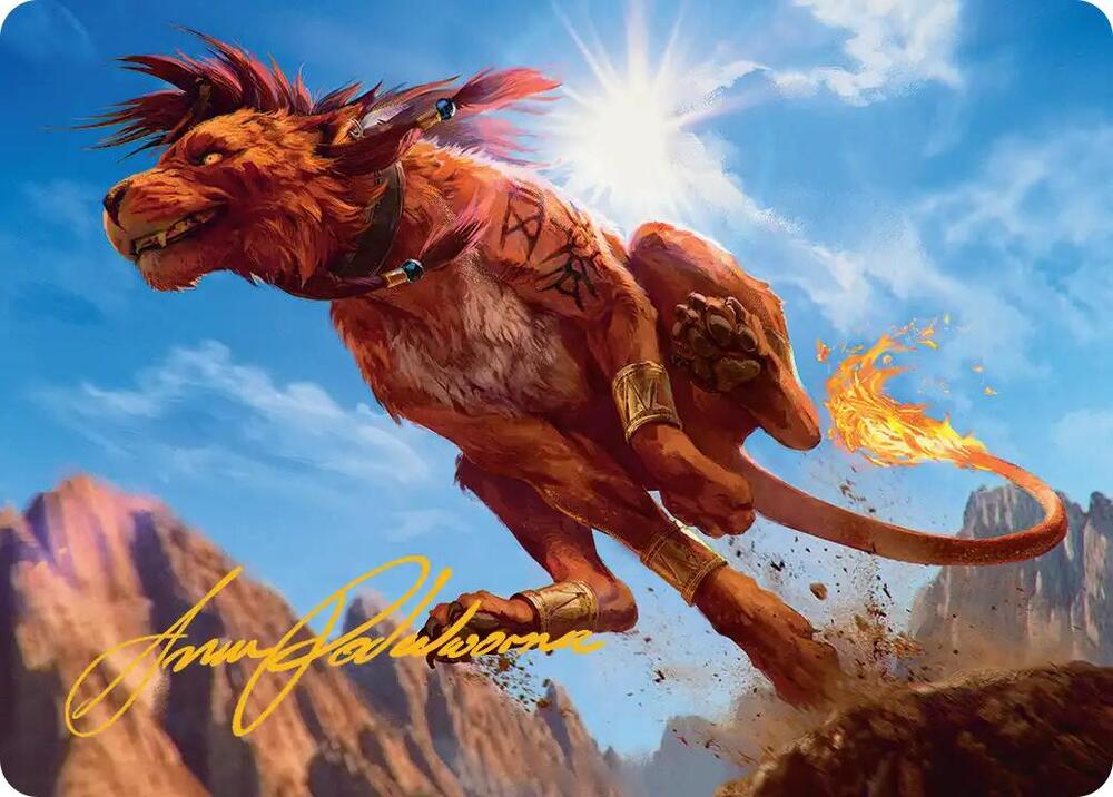 30/53 - Red XIII, Proud Warrior Art Card [FINAL FANTASY: Art Series] [Gold-Stamped]