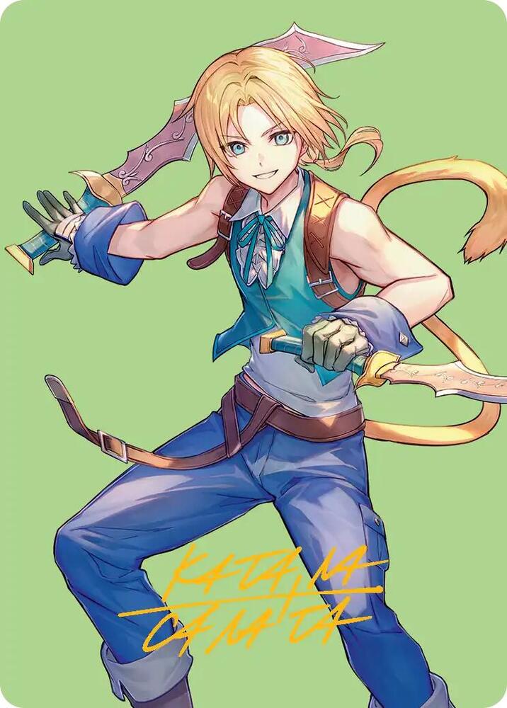 49/53 - Zidane, Tantalus Thief Art Card [FINAL FANTASY: Art Series] [Gold-Stamped]