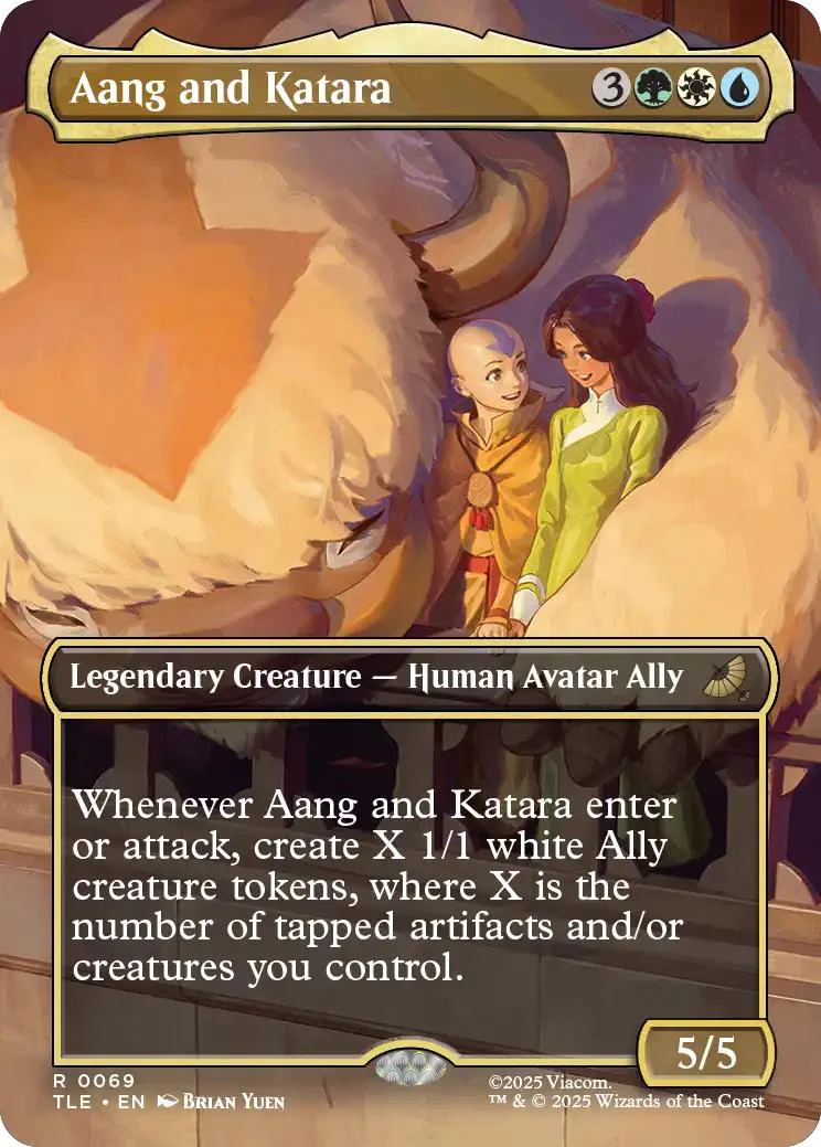Aang and Katara [69] [Borderless] [Scene] [Avatar: The Last Airbender Eternal] [Non-Foil]