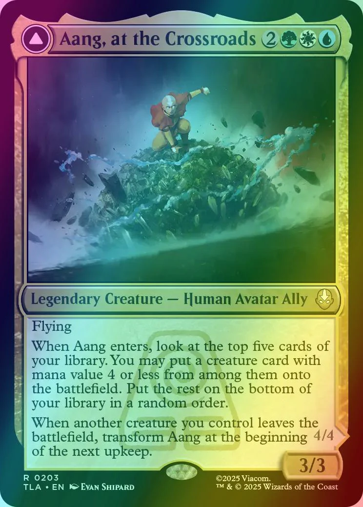 Aang, at the Crossroads // Aang, Destined Savior [203] [Avatar: The Last Airbender] [Foil]