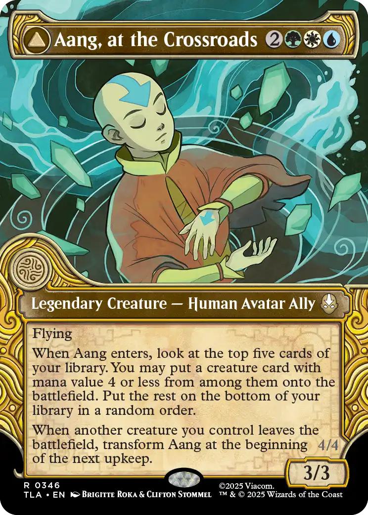 Aang, at the Crossroads // Aang, Destined Savior [346] [Elemental Frame] [Avatar: The Last Airbender] [Non-Foil]