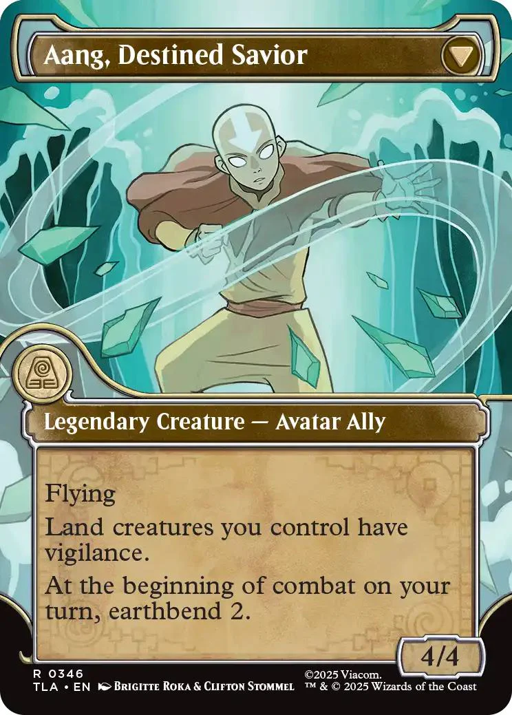 Aang, at the Crossroads // Aang, Destined Savior [346] [Elemental Frame] [Avatar: The Last Airbender] [Non-Foil] - Image 2
