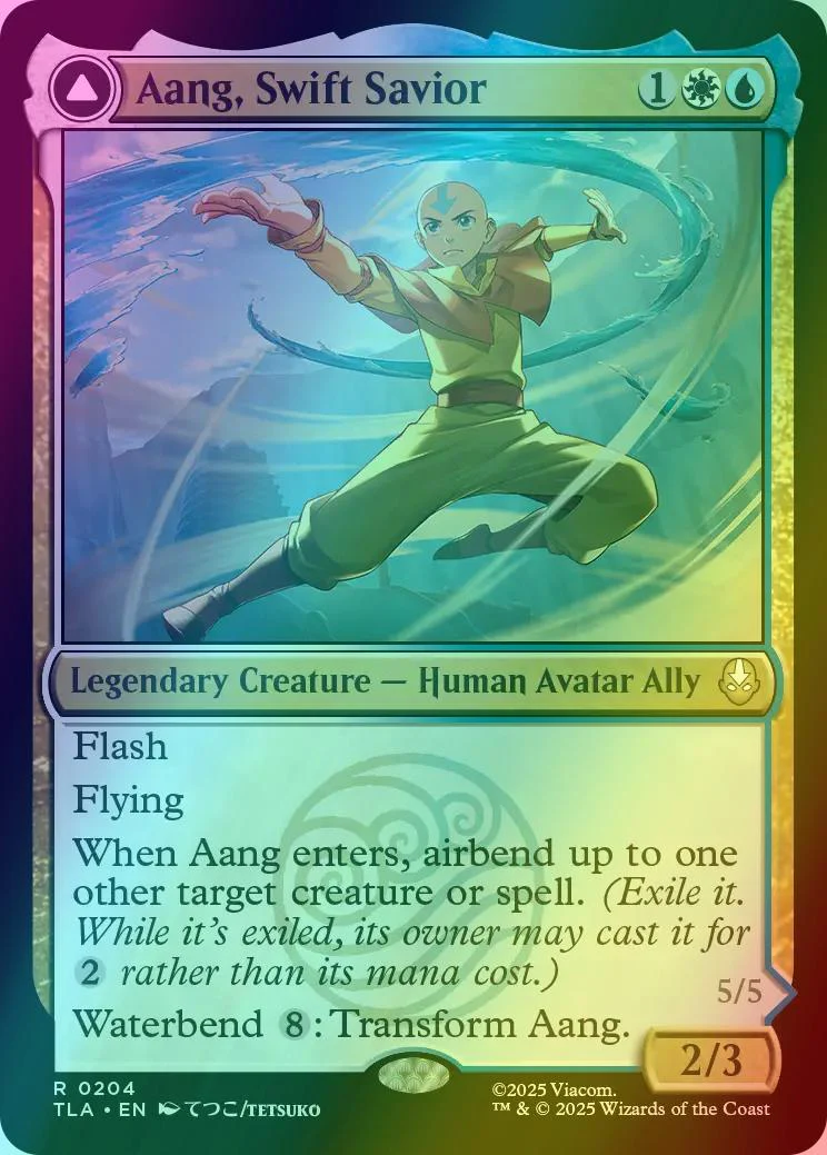 Aang, Swift Savior // Aang and La, Ocean's Fury [204] [Avatar: The Last Airbender] [Foil]