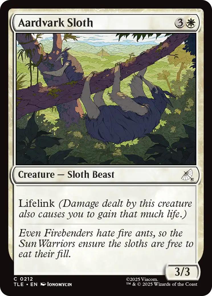 Aardvark Sloth [212] [Avatar: The Last Airbender Eternal] [Non-Foil]