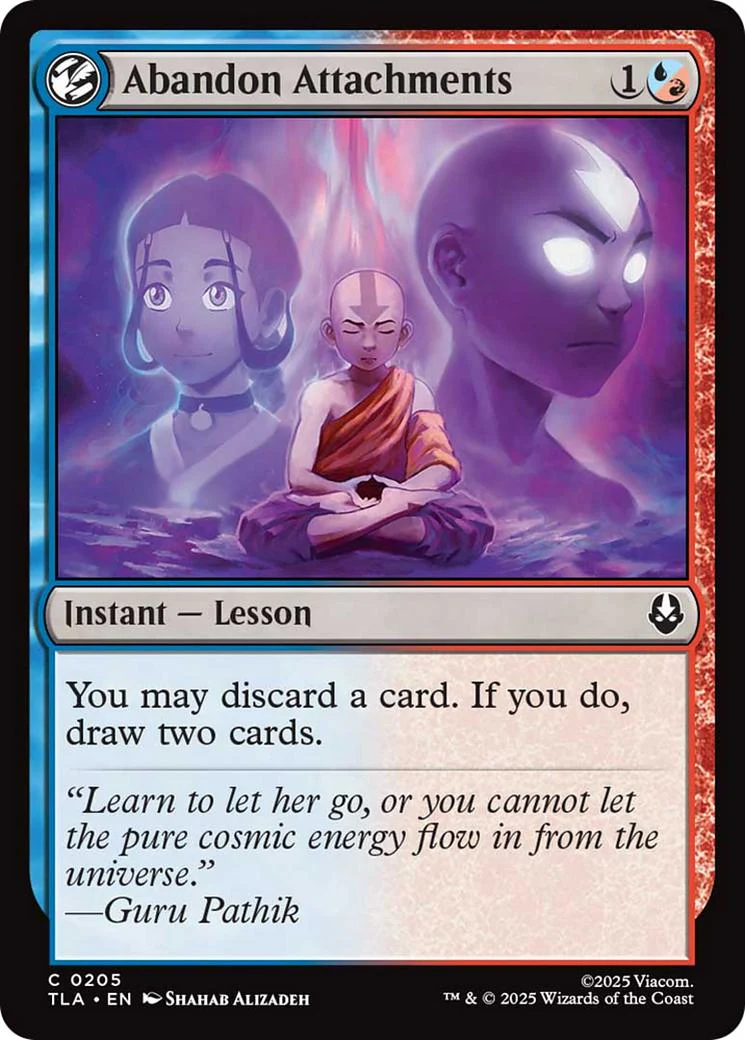 Abandon Attachments [205] [Avatar: The Last Airbender] [Non-Foil]