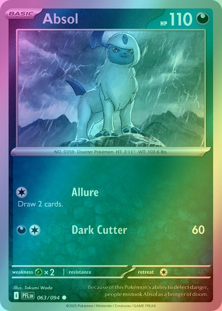 Absol - 063/094 - Common [me02-063] [Reverse Holo]