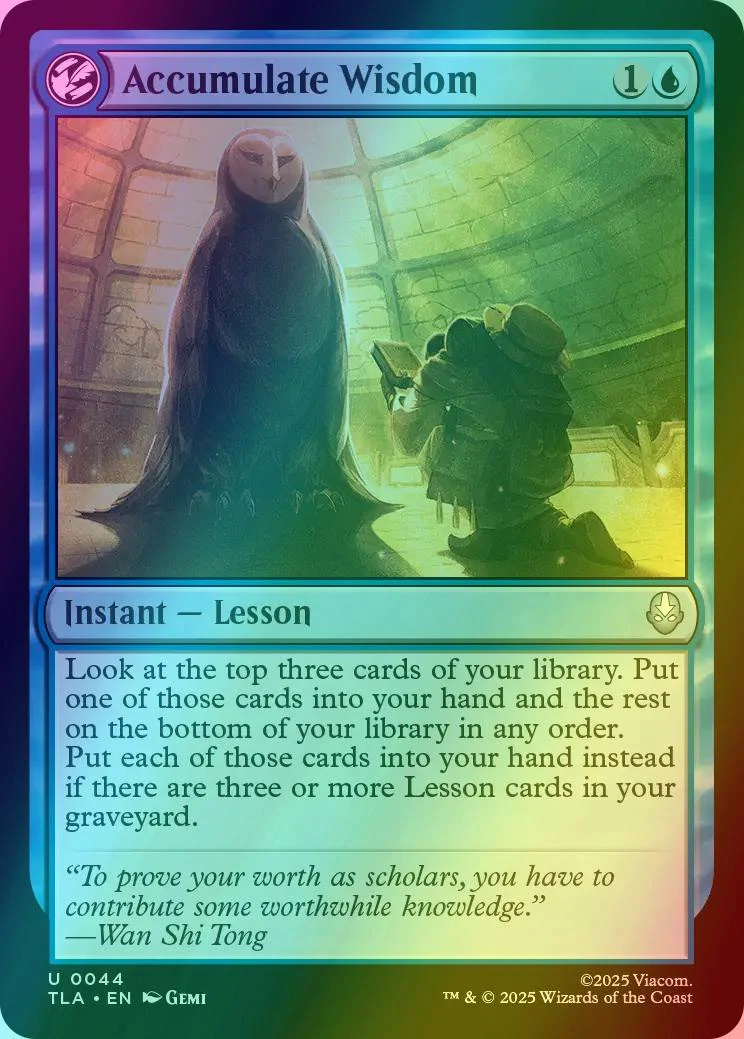 Accumulate Wisdom [44] [Avatar: The Last Airbender] [Foil]