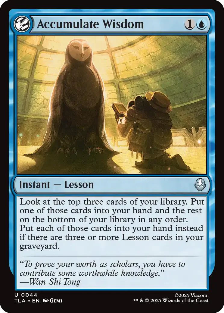 Accumulate Wisdom [44] [Avatar: The Last Airbender] [Non-Foil]