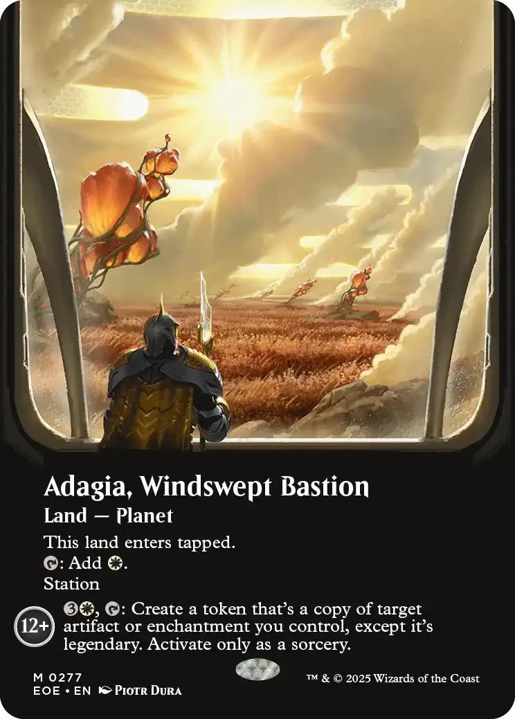 Adagia, Windswept Bastion [277] [Borderless] [Viewport] [Edge of Eternities] [Non-Foil]