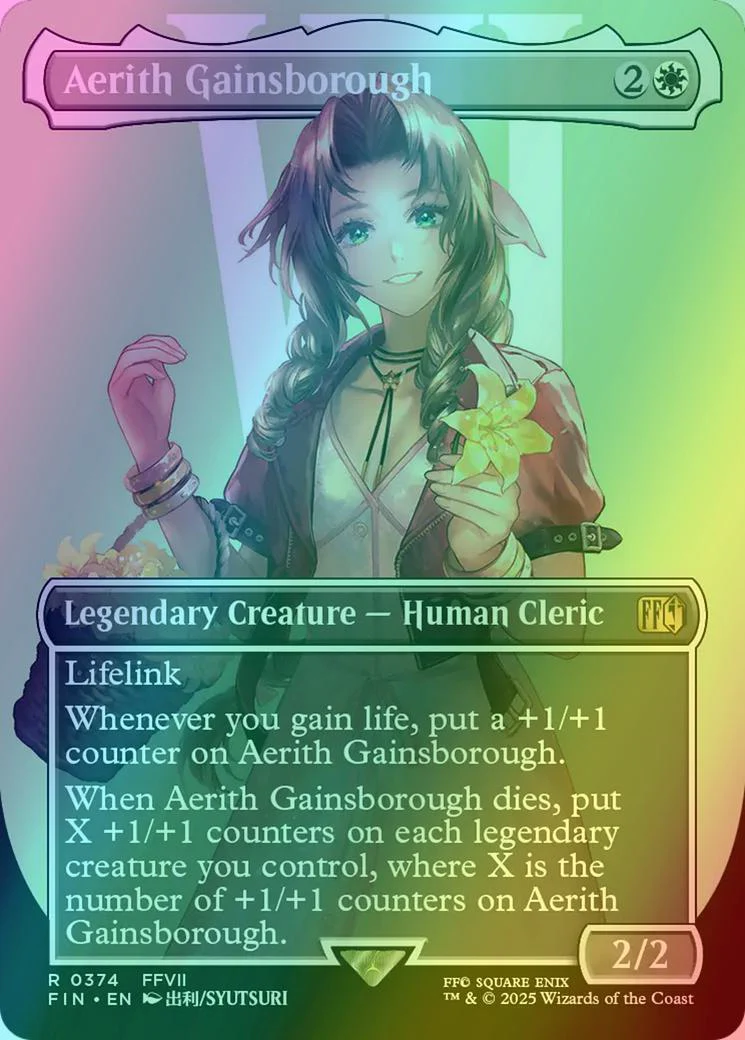 Aerith Gainsborough [374] [Borderless] [Character] [FINAL FANTASY] [Foil]