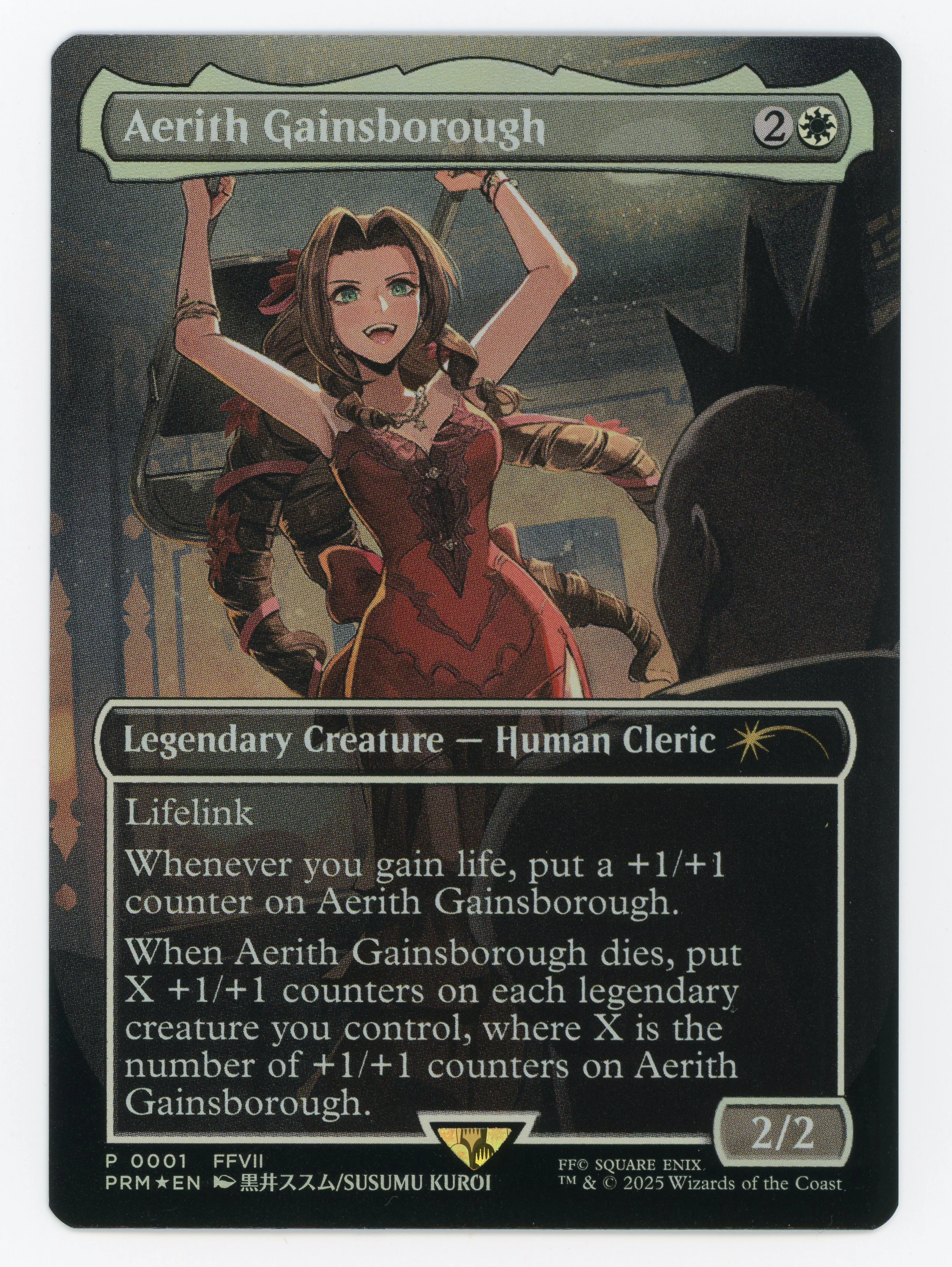 Aerith Gainsborough - Borderless - Foil - Scan 15096