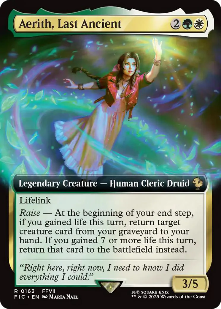 Aerith, Last Ancient [163] [Extended Art] [FINAL FANTASY: Commander] [Non-Foil]
