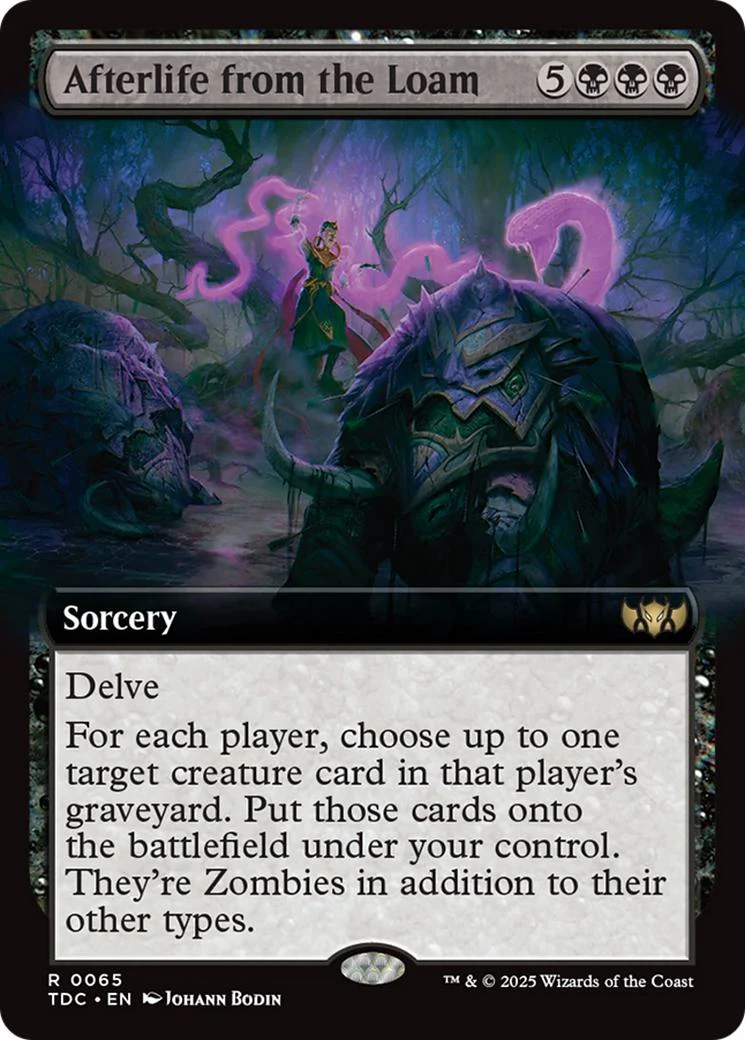 Afterlife from the Loam [65] [Extended Art] [Tarkir: Dragonstorm: Commander] [Non-Foil]