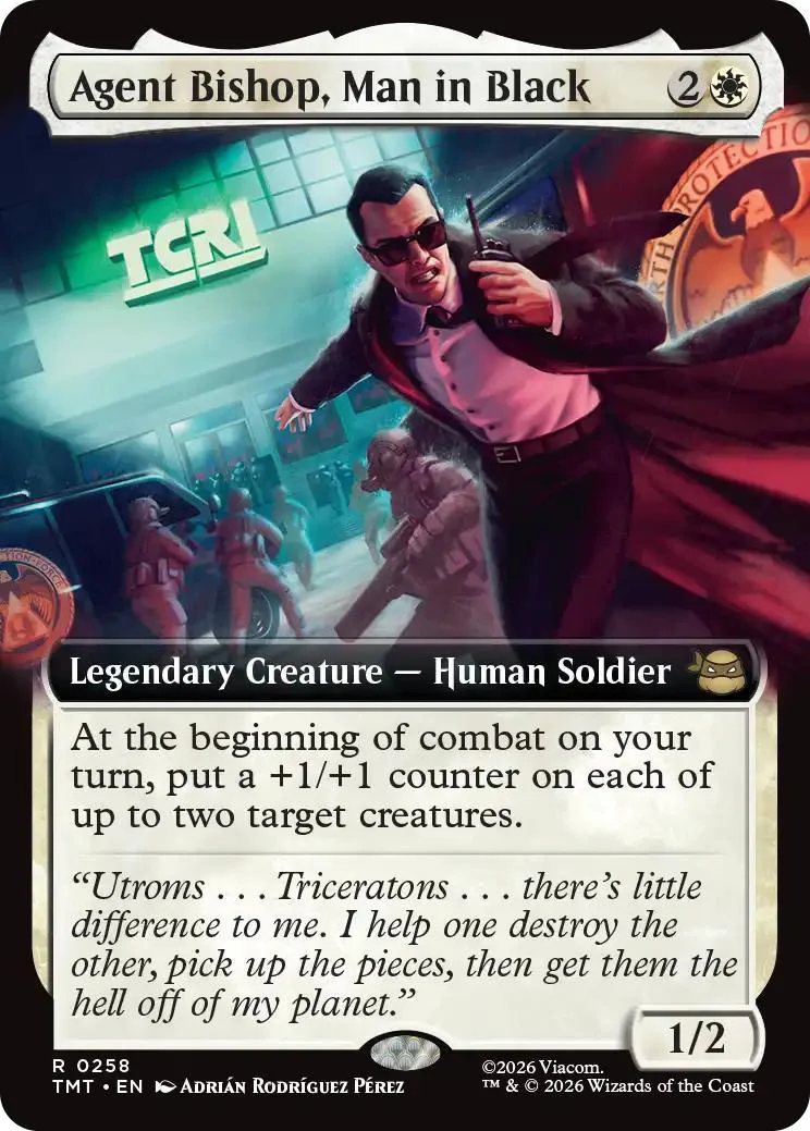 Agent Bishop, Man in Black [258] [Extended Art] [Teenage Mutant Ninja Turtles] [Non-Foil]