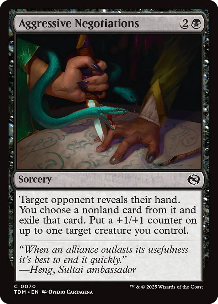 Aggressive Negotiations [70] [Tarkir: Dragonstorm] [Non-Foil]