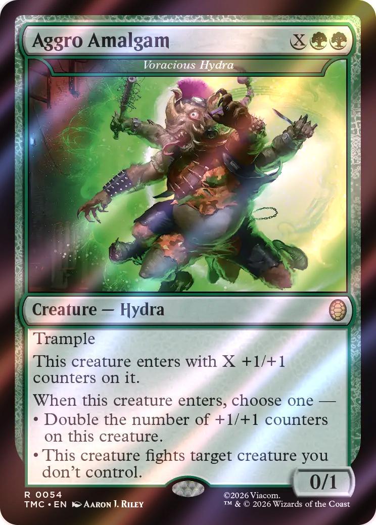 Aggro Amalgam - Voracious Hydra [54] [Teenage Mutant Ninja Turtles Eternal] [Surge Foil]