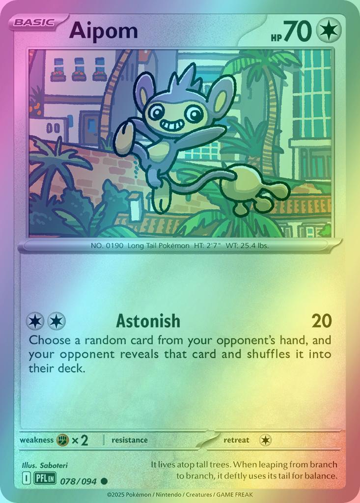 Aipom - 078/094 - Common [me02-078] [Reverse Holo]