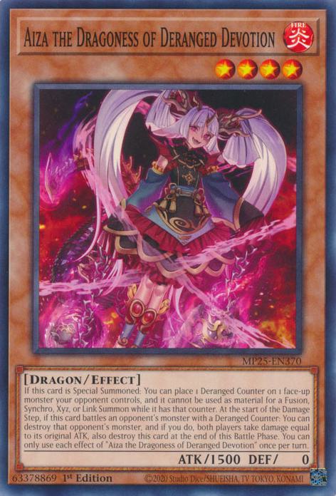 Aiza the Dragoness of Deranged Devotion - MP25-EN370 - Common - 1st Edition