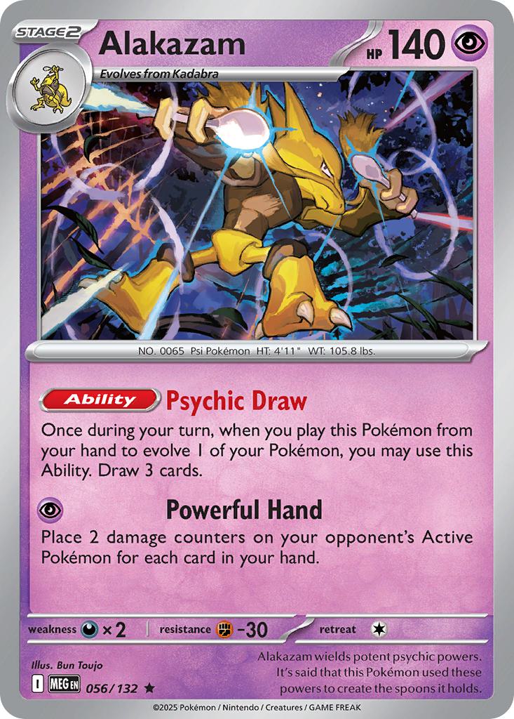 Alakazam - 056/132 - Rare [me01-056] [Holo]