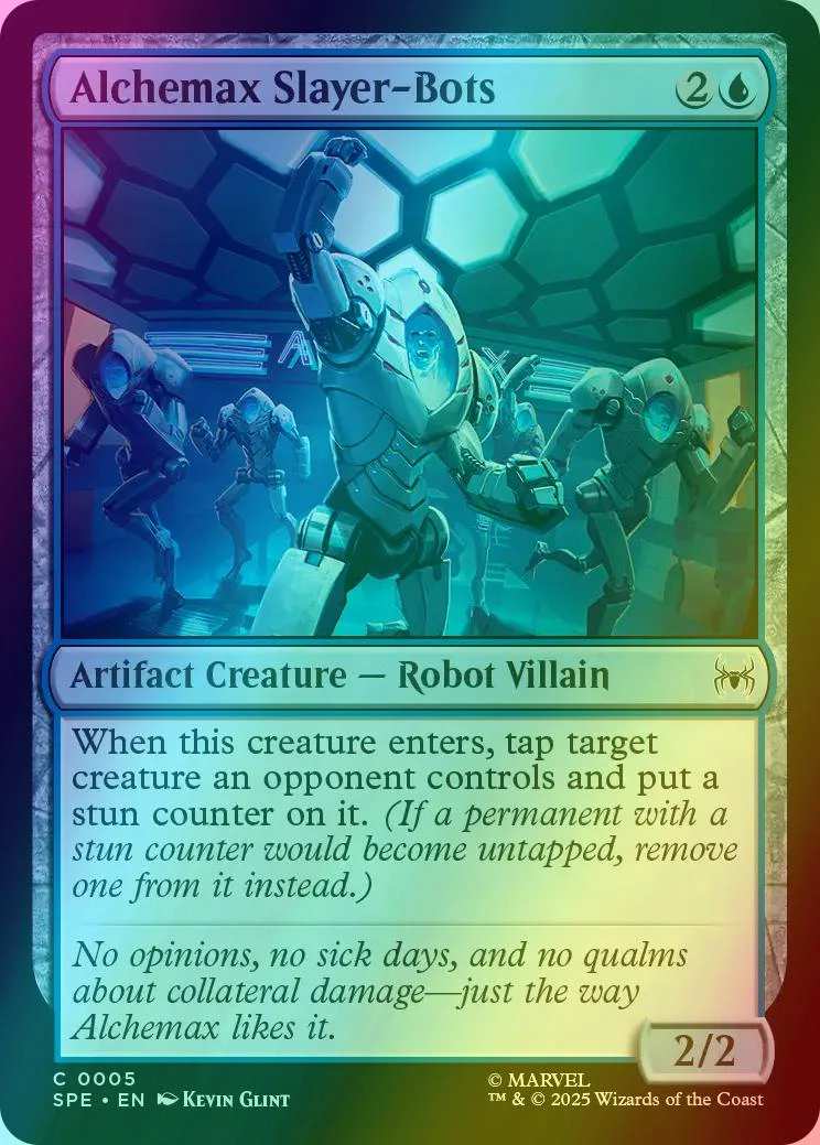 Alchemax Slayer-Bots [5] [Marvel's Spider-Man Eternal] [Foil]