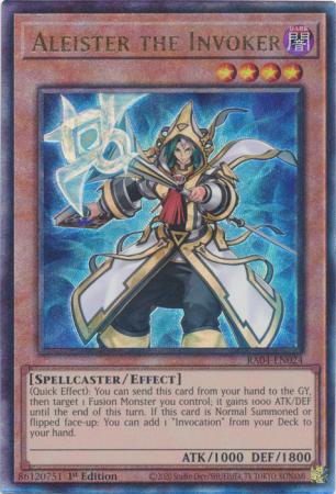 Aleister the Invoker - Alternate Art - RA04-EN024 - Ultimate Rare - 1st Edition