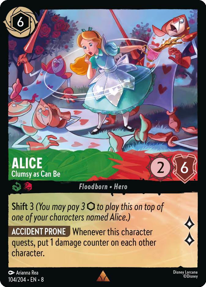 Alice - Clumsy as Can Be - 104/204 [Reign of Jafar] [Non-Foil]