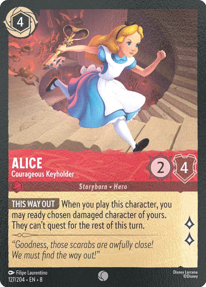 Alice - Courageous Keyholder - 127/204 [Reign of Jafar] [Cold Foil]