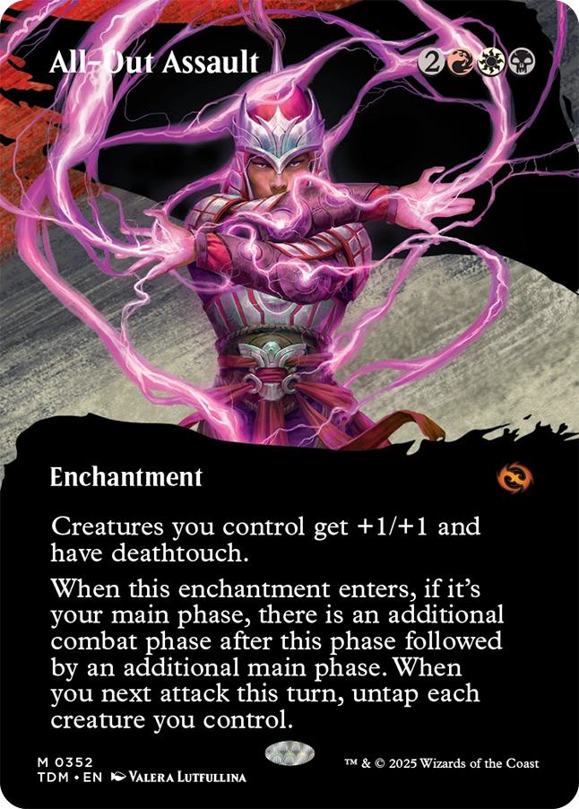 All-Out Assault [352] [Borderless] [Clan] [Tarkir: Dragonstorm] [Non-Foil]