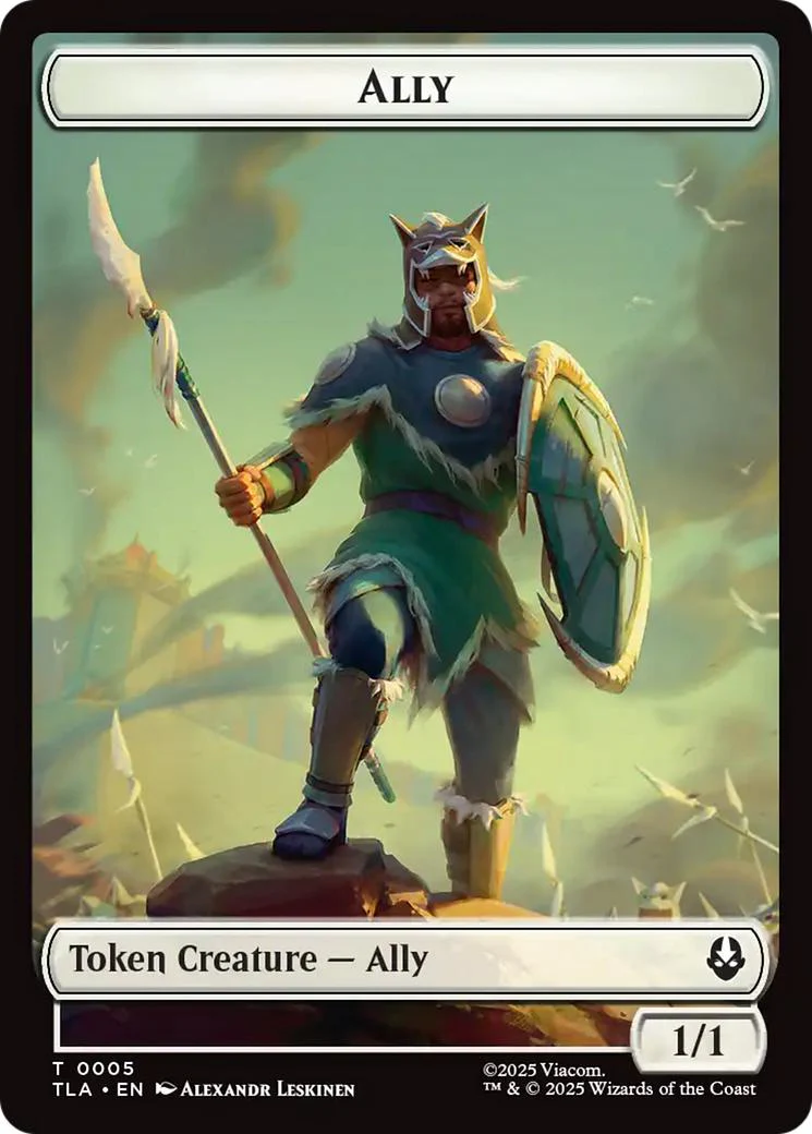 Ally Token (05) // Soldier Token (02) [TLA/TLE Set Symbol] [Avatar: The Last Airbender: Tokens] [Non-Foil]