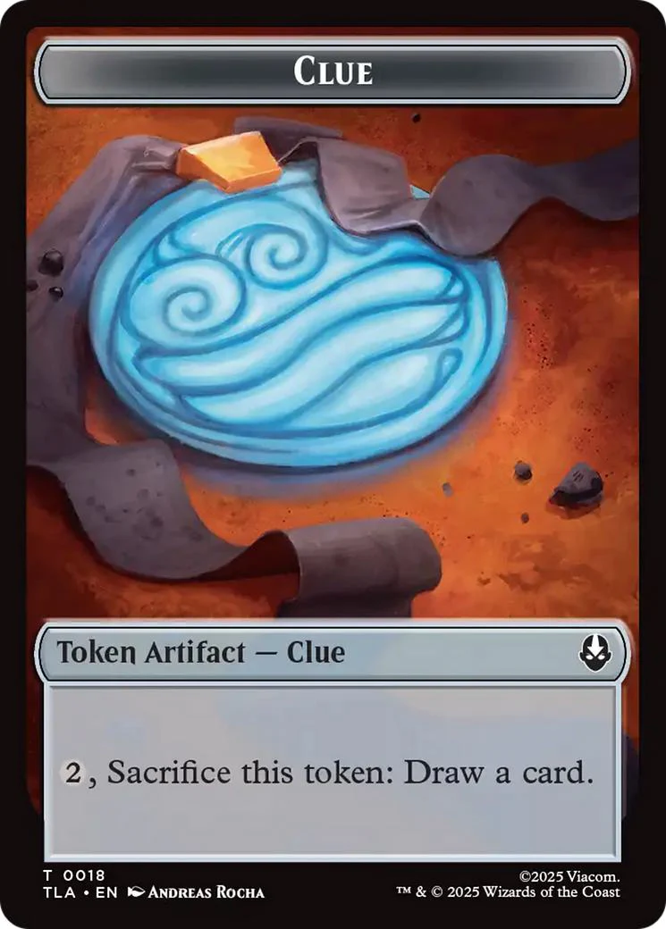 Ally Token (07) // Clue Token (18) [Avatar: The Last Airbender: Tokens] [Non-Foil] - Image 2
