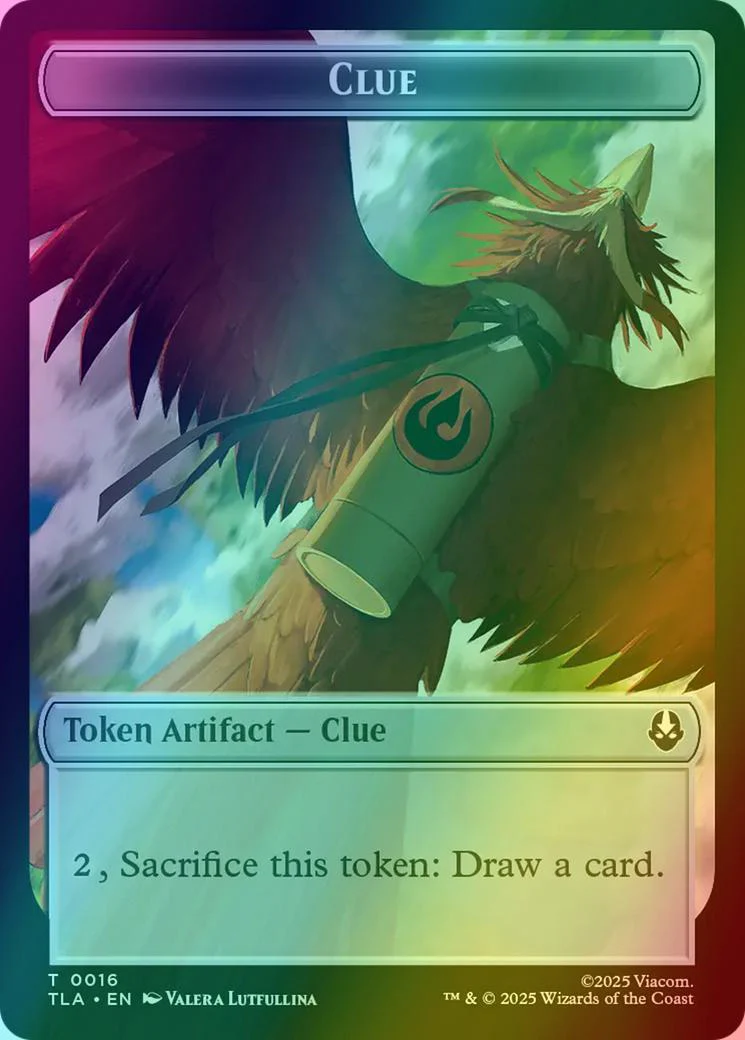 Ally Token (08) // Clue Token (16) [Avatar: The Last Airbender: Tokens] [Foil] - Image 2