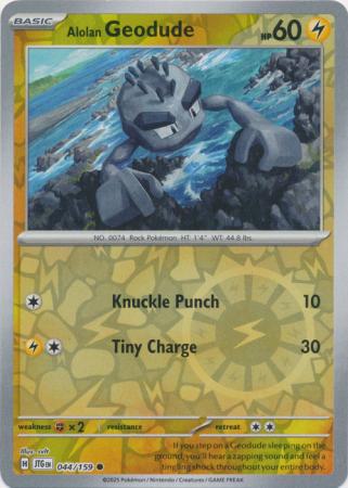 Alolan Geodude - 044/159 - Common [sv09-044] [Reverse Holo]