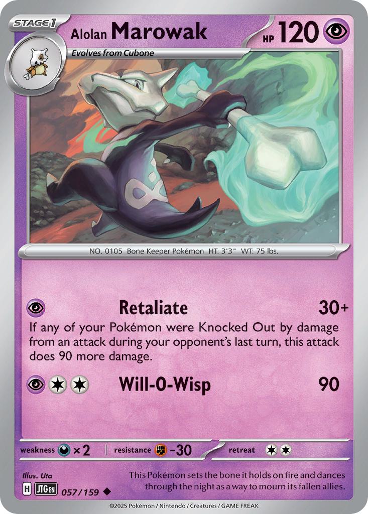 Alolan Marowak - 057/159 - Uncommon [sv09-057] [Non-Holo]