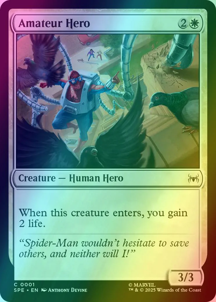 Amateur Hero [1] [Marvel's Spider-Man Eternal] [Foil]