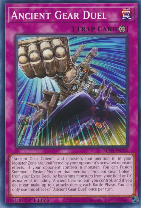Ancient Gear Duel - MP25-EN360 - Common - 1st Edition