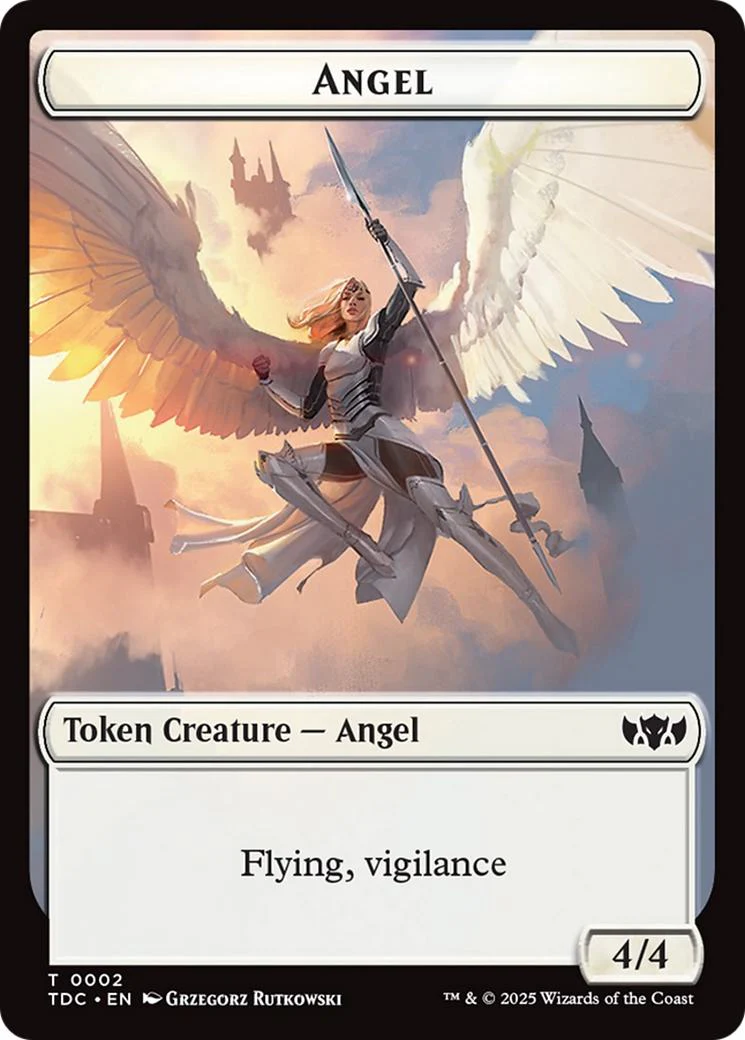 Angel Token (02) // Spirit Token (06) [Tarkir: Dragonstorm: Commander: Tokens] [Non-Foil]