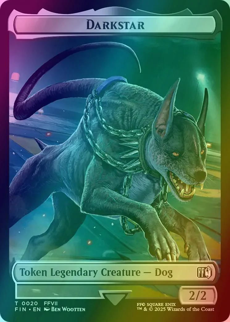 Angelo Token (19) // Darkstar Token (20) [FINAL FANTASY: Tokens] [Foil] - Image 2