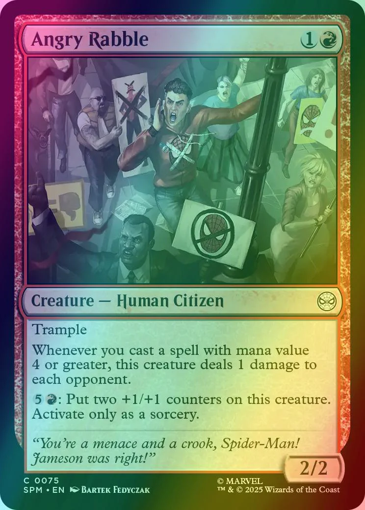 Angry Rabble [75] [Marvel's Spider-Man] [Foil]