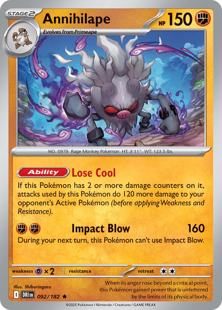 Annihilape - 092/182 - Rare [sv10-092] [Holo]
