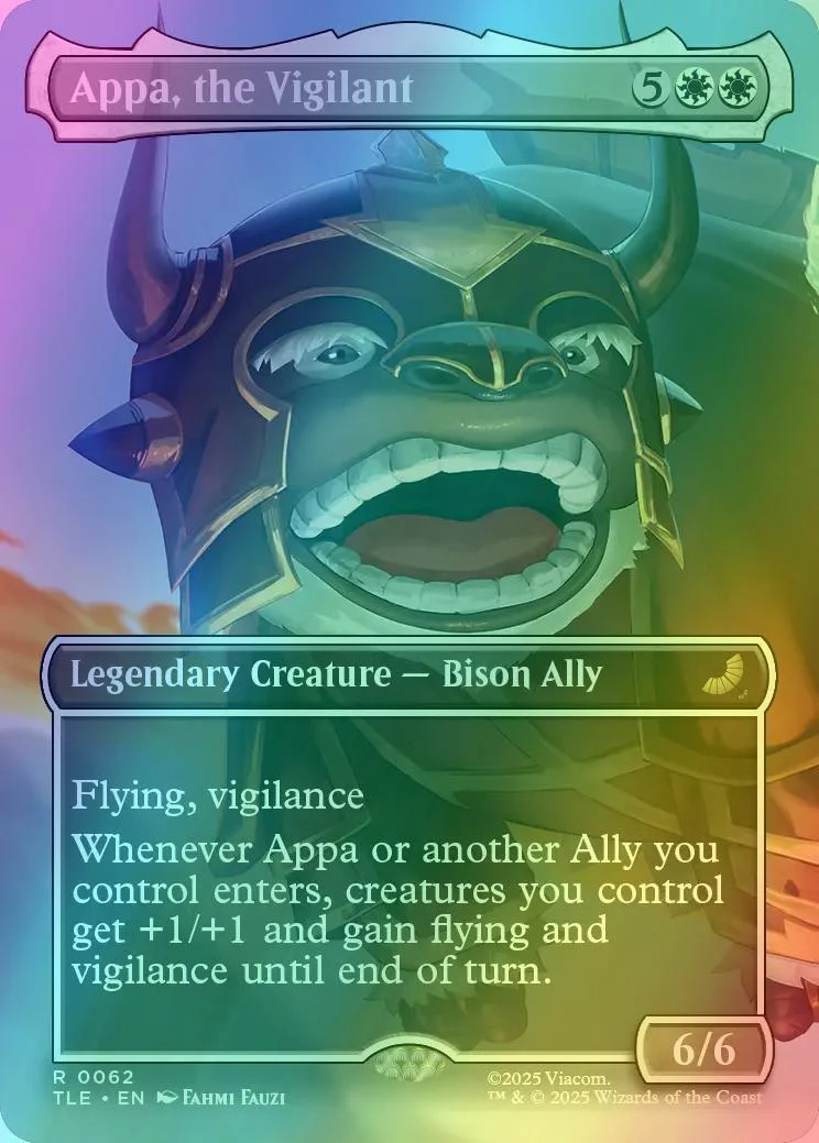 Appa, the Vigilant [62] [Borderless] [Scene] [Avatar: The Last Airbender Eternal] [Foil]