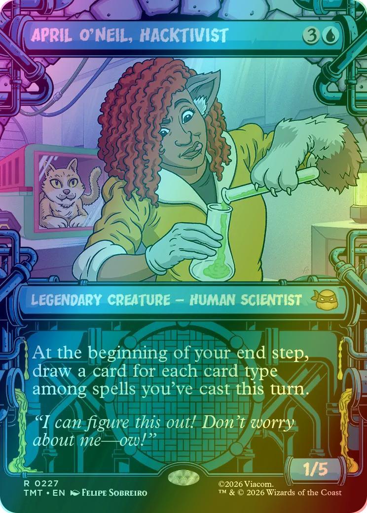 April O'Neil, Hacktivist [227] [Sewer Frame] [Teenage Mutant Ninja Turtles] [Foil]