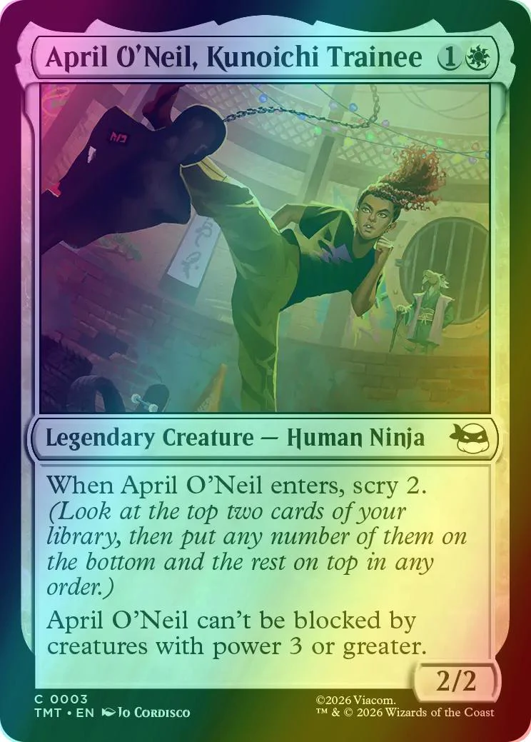 April O'Neil, Kunoichi Trainee [3] [Teenage Mutant Ninja Turtles] [Foil]