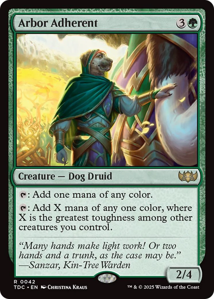 Arbor Adherent [42] [Tarkir: Dragonstorm: Commander] [Non-Foil]