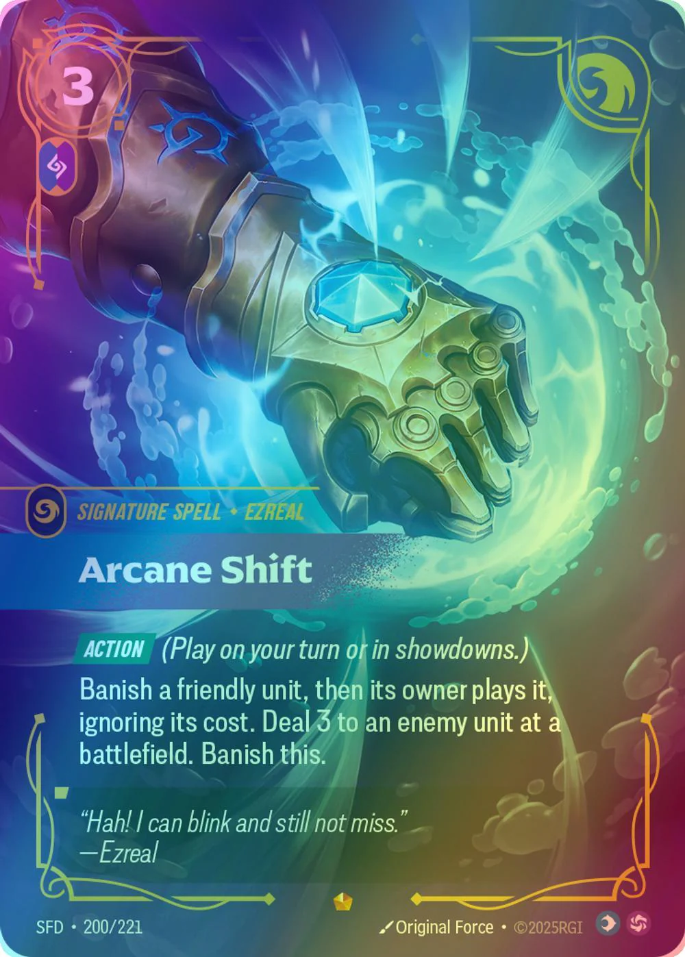 Arcane Shift - 200/221 [Spiritforged] [Foil]