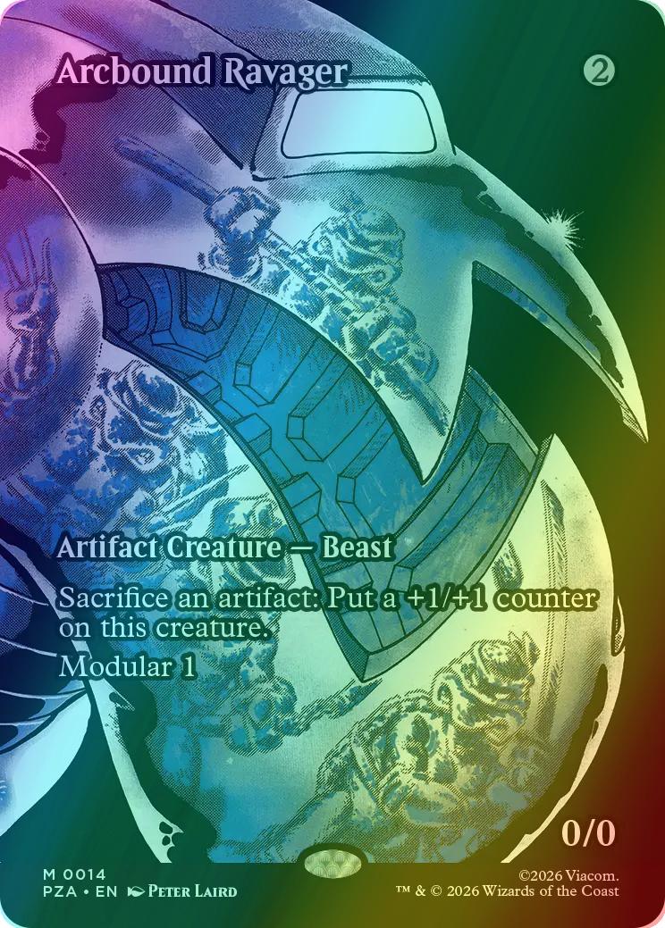 Arcbound Ravager [14] [Borderless] [Teenage Mutant Ninja Turtles Source Material] [Foil]
