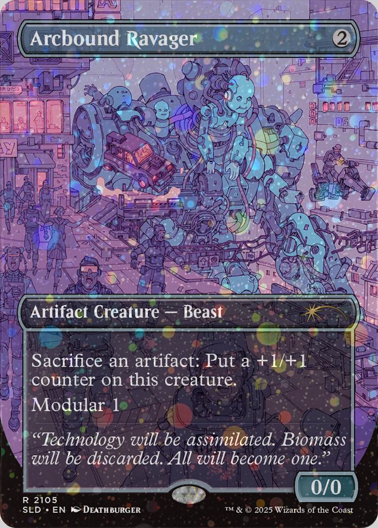 Arcbound Ravager [2105] [Borderless] [Deathburger] [Secret Lair Drop] [Galaxy Foil]