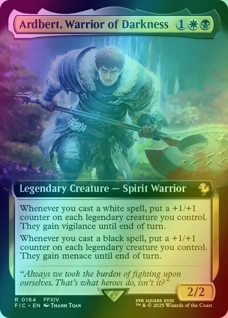 Ardbert, Warrior of Darkness [164] [Extended Art] [FINAL FANTASY: Commander] [Foil]