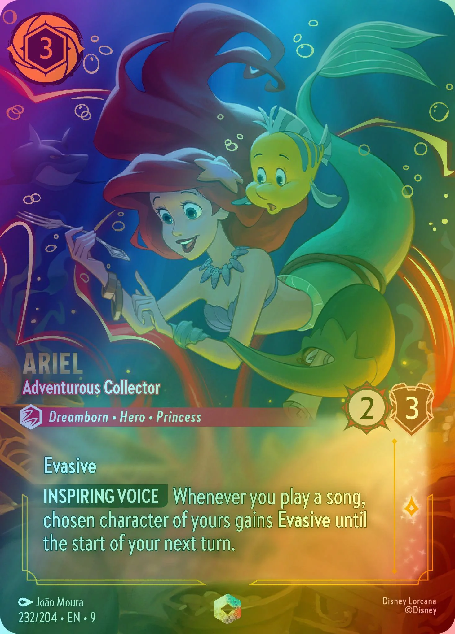 Ariel - Adventurous Collector (Enchanted) - 232/204 [Fabled] [Holofoil]
