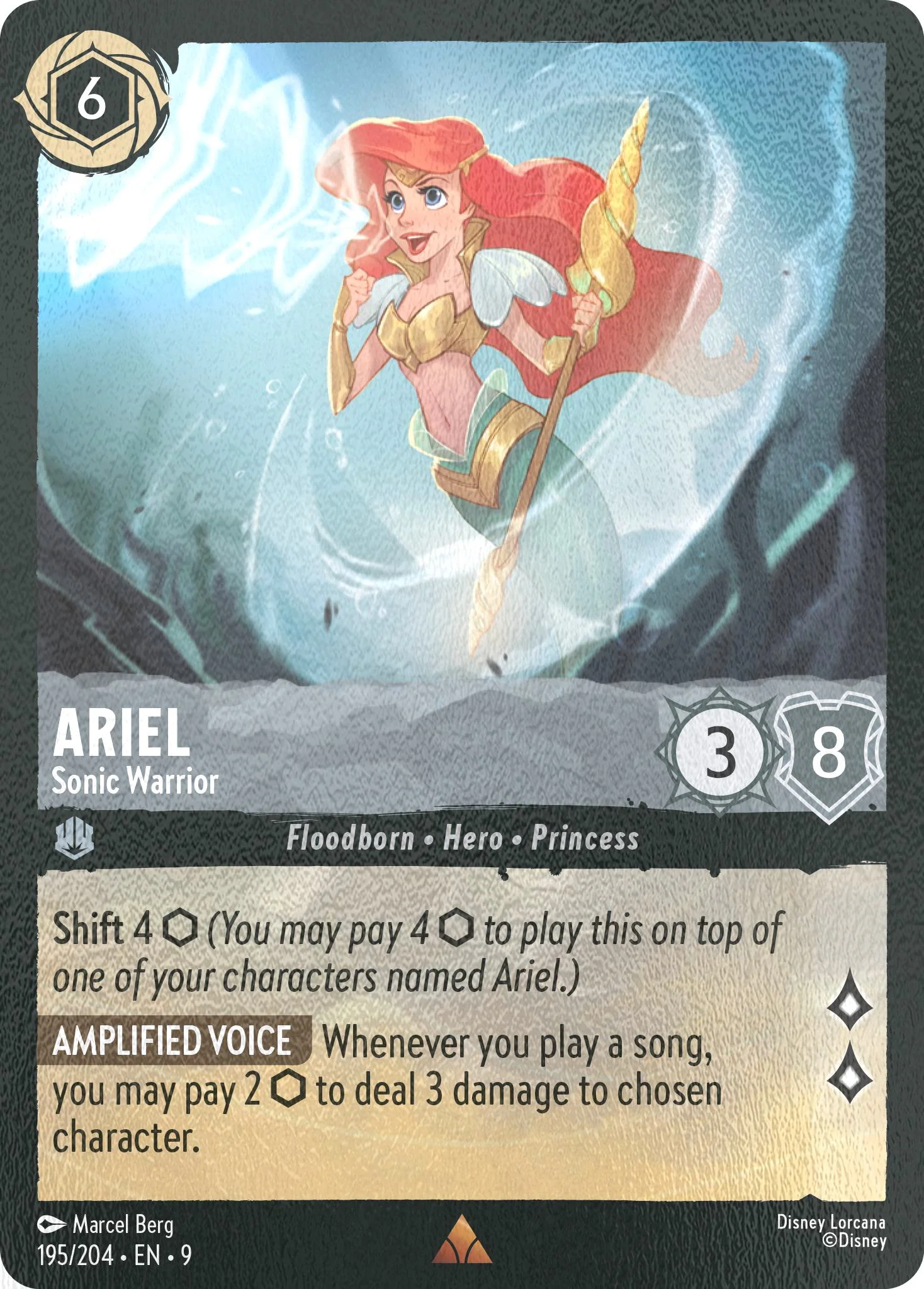 Ariel - Sonic Warrior - 195/204 [Fabled] [Cold Foil]