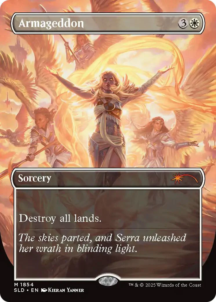 Armageddon [1854] [Borderless] [Kieran Yanner] [Secret Lair Drop] [Non-Foil]